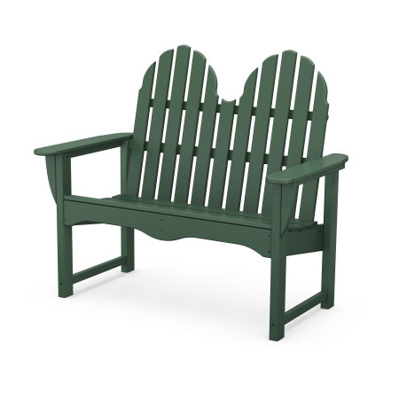 POLYWOOD Classic Adirondack 48" Bench in Green