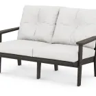 POLYWOOD Lakeside Deep Seating Loveseat in Vintage Finish