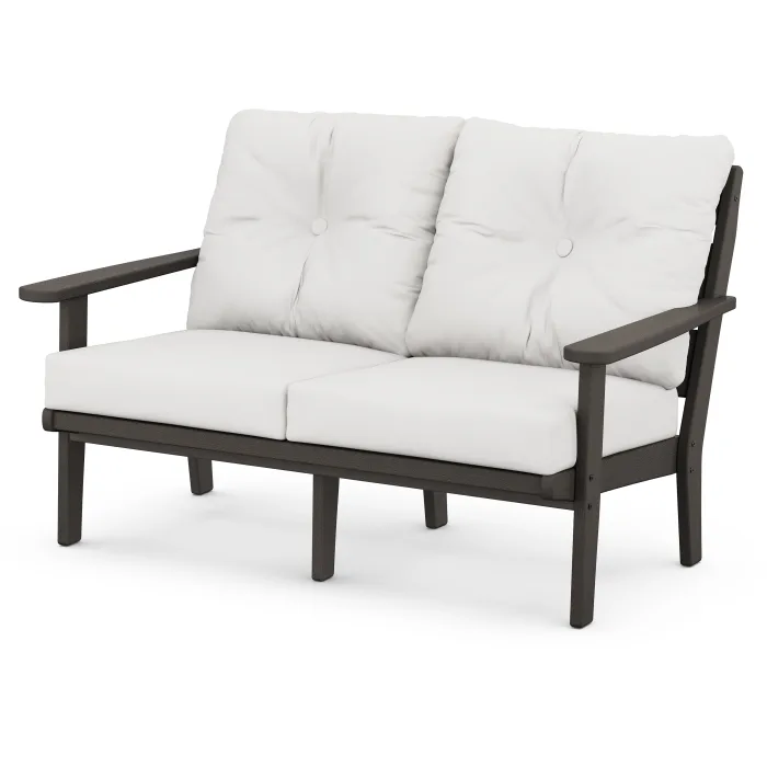 POLYWOOD Lakeside Deep Seating Loveseat in Vintage Finish