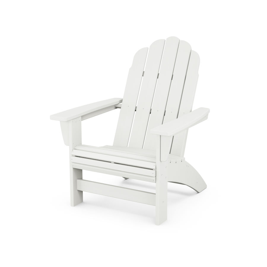 POLYWOOD Vineyard Grand Adirondack Chair in Vintage White