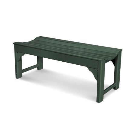 POLYWOOD Traditional Garden 48" Backless Bench in Green