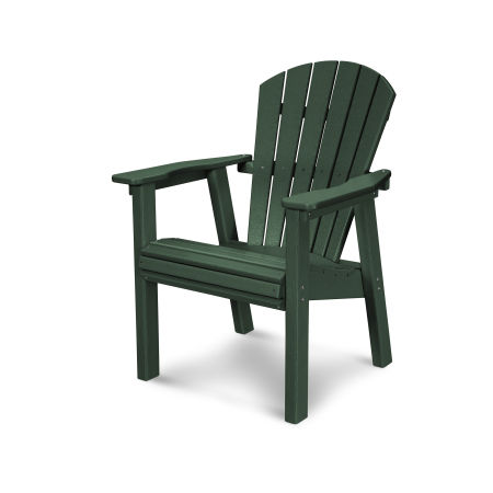 Seashell Upright Adirondack Chair in Green