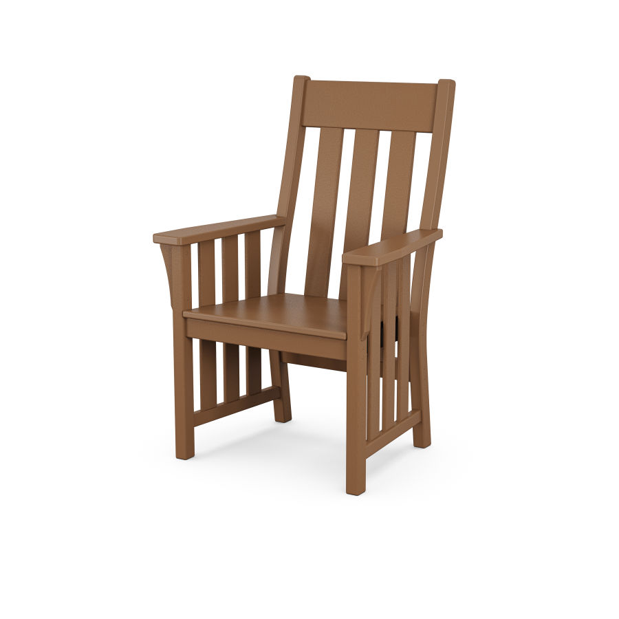 POLYWOOD Acadia Dining Arm Chair in Teak