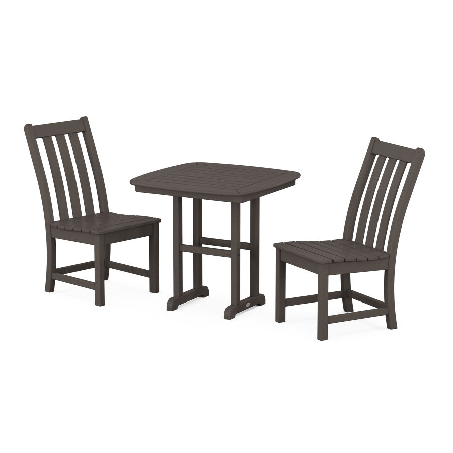 POLYWOOD Vineyard Side Chair 3-Piece Dining Set in Vintage Finish