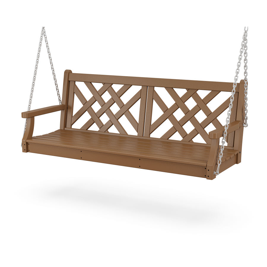 POLYWOOD Wovendale 60” Swing in Teak