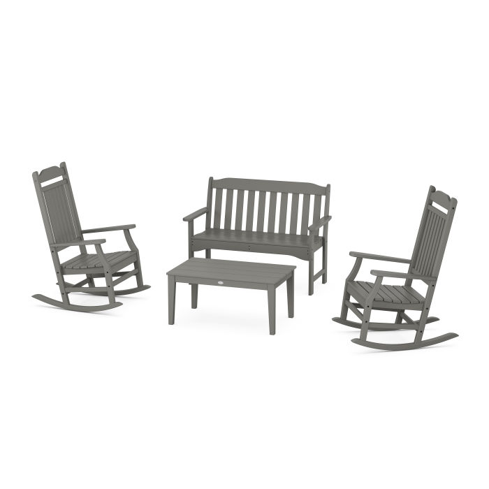 POLYWOOD Country Living Rocking Chair 4-Piece Porch Set