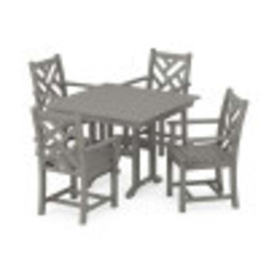 POLYWOOD Chippendale 5-Piece Farmhouse Dining Set