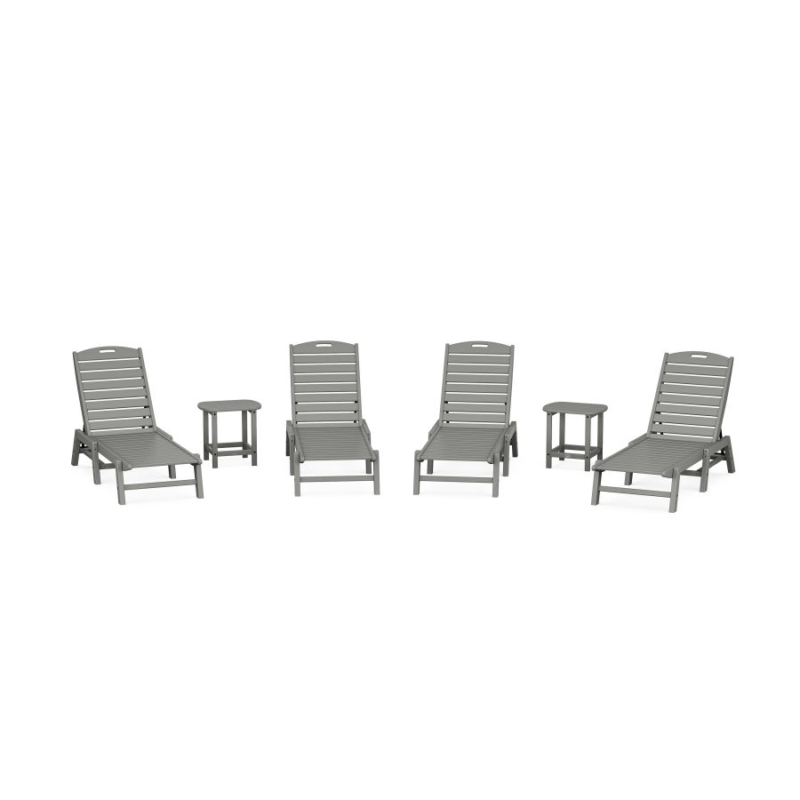 POLYWOOD Nautical Chaise 6-Piece Set