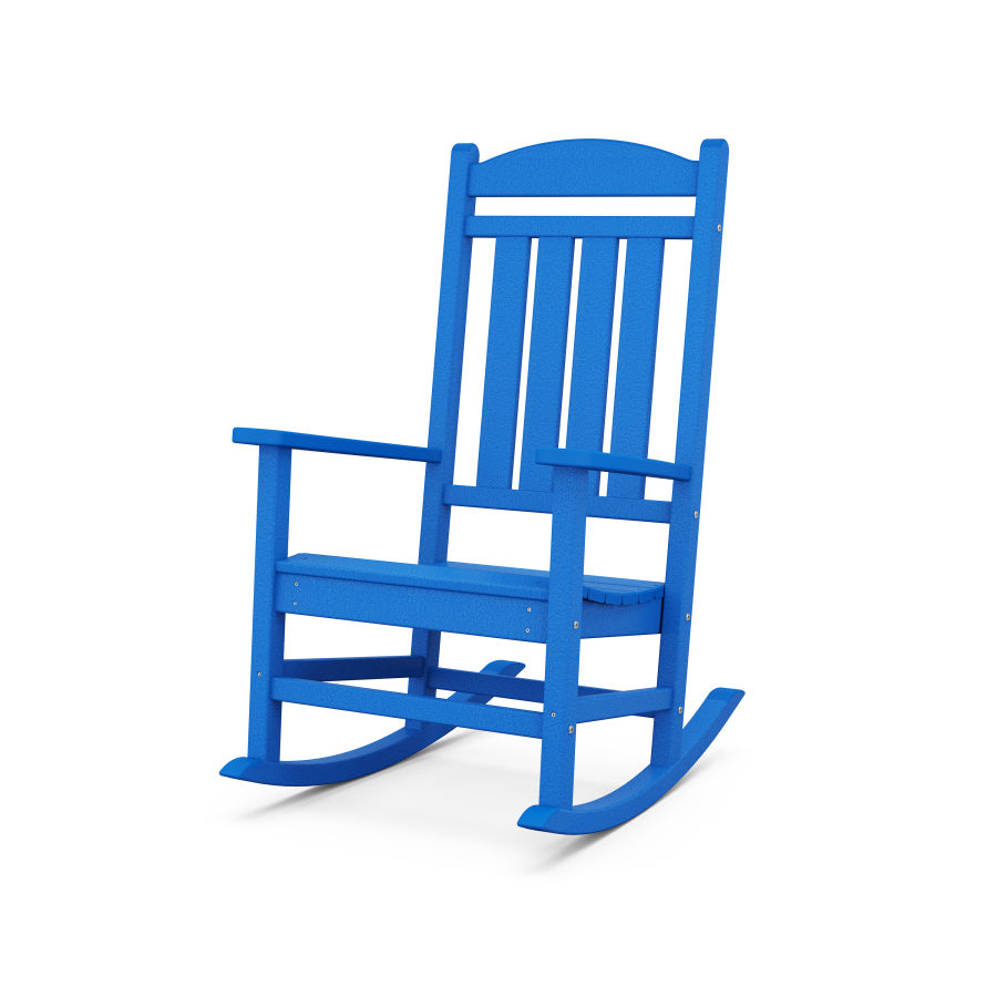 POLYWOOD Presidential Rocking Chair in Pacific Blue