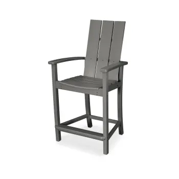 POLYWOOD Modern Adirondack Counter Chair