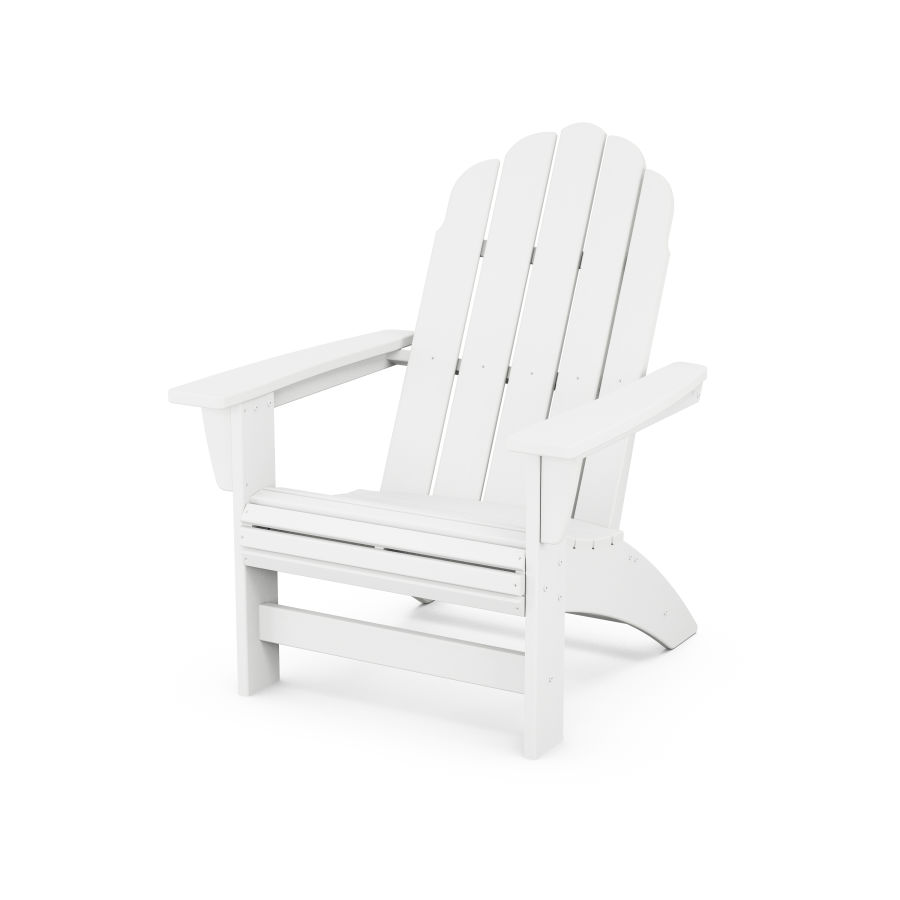 POLYWOOD Vineyard Grand Adirondack Chair in White