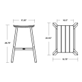 Thumbnail for Contempo 30" Saddle Bar Stool