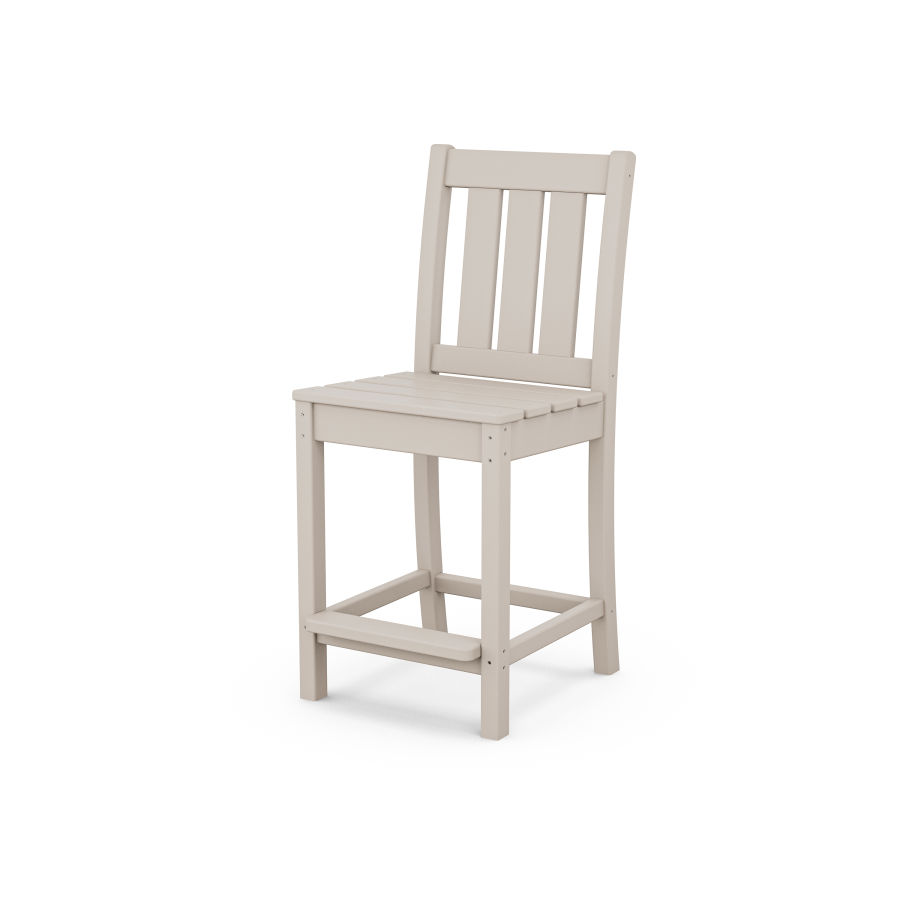 POLYWOOD Oxford Counter Side Chair in Sand