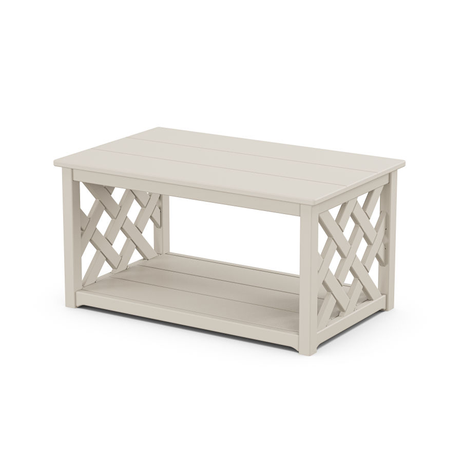 POLYWOOD Wovendale Coffee Table in Sand