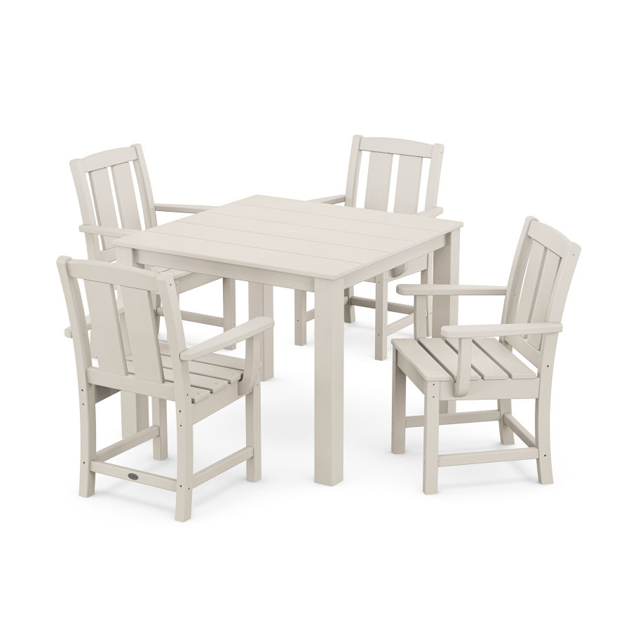 POLYWOOD Mission 5-Piece Parsons Dining Set in Sand