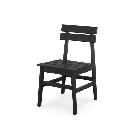POLYWOOD Modern Studio Plaza Chair in Black