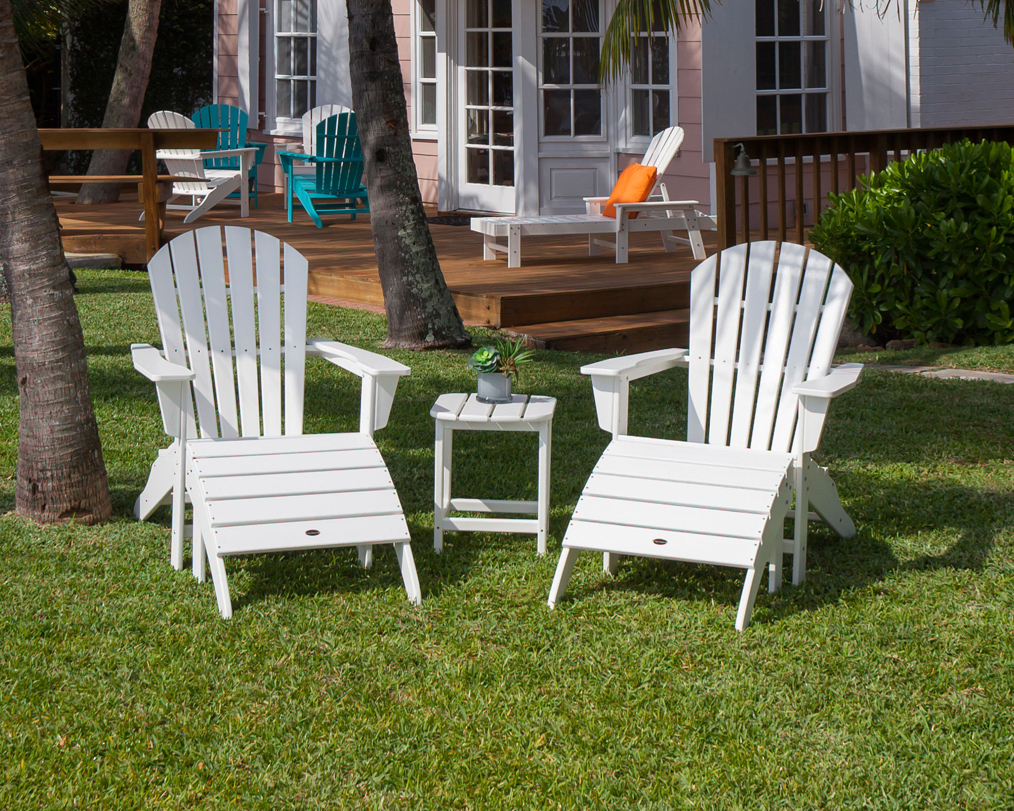 POLYWOOD South Beach Adirondack 5 Piece Set PWS174 1   H66vdsucgirarazvlhwj 