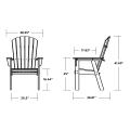 Thumbnail for Nautical Curveback Upright Adirondack Chair
