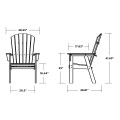 Thumbnail for Nautical Curveback Upright Adirondack Chair