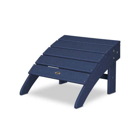 POLYWOOD Palm Coast Ottoman in Navy