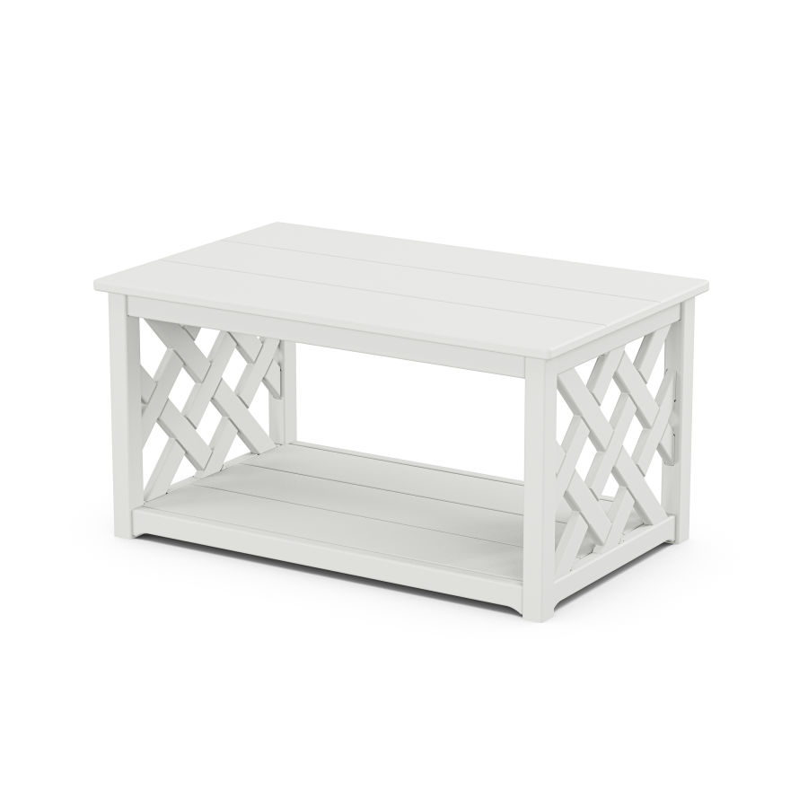 POLYWOOD Wovendale Coffee Table in White