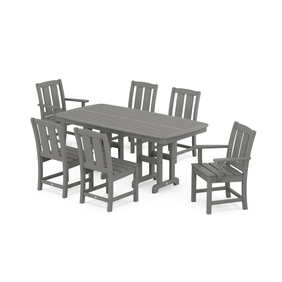 POLYWOOD Mission 7-Piece Dining Set in Slate Grey
