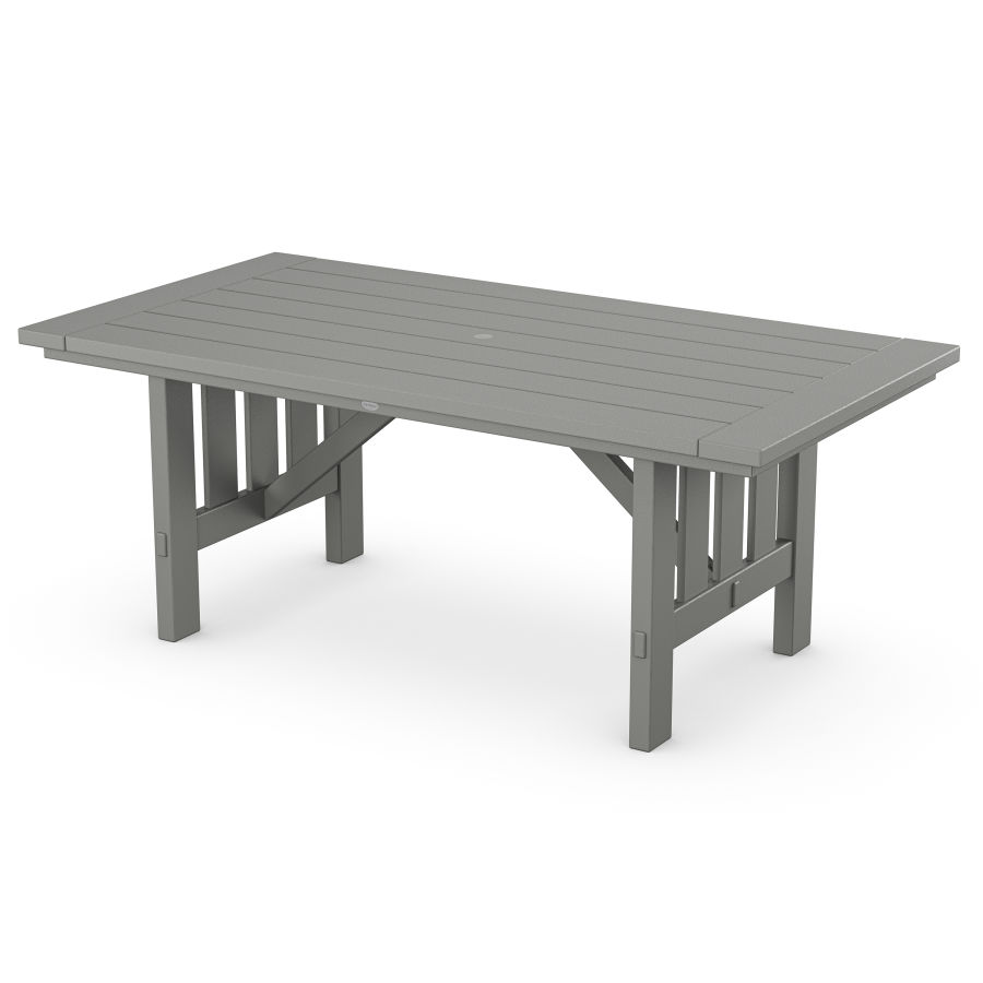 POLYWOOD Mission 39" x 75" Dining Table in Slate Grey