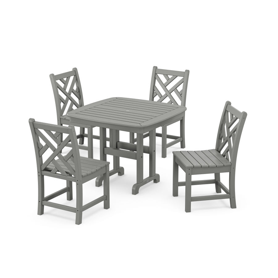 POLYWOOD Chippendale 5-Piece Side Chair Dining Set