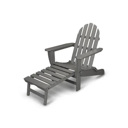 POLYWOOD Classics Ultimate Adirondack Chair in Slate Grey