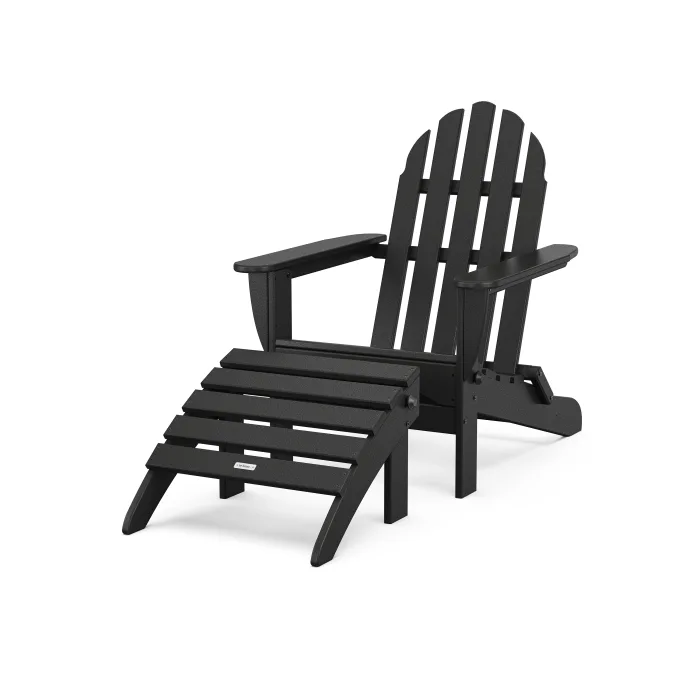 POLYWOOD Classics 2-Piece Folding Adirondack Set