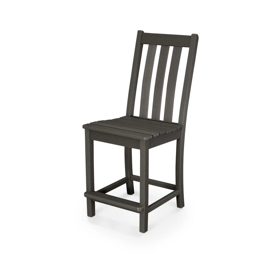 POLYWOOD Vineyard Counter Side Chair in Vintage Finish