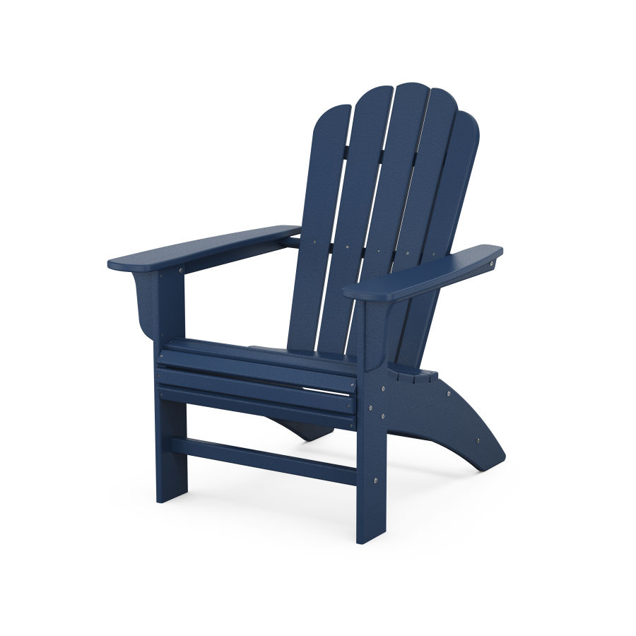 POLYWOOD Country Living Curveback Adirondack Chair in Navy