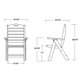 Thumbnail for Nautical Folding Highback Chair