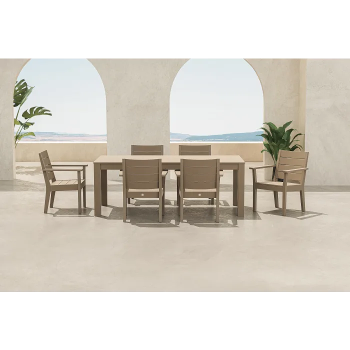 POLYWOOD Latitude 7-Piece Arm Chair Dining Set - Parsons 84