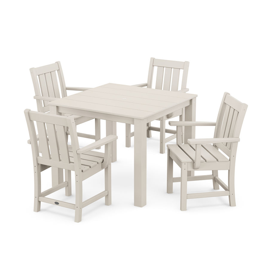 POLYWOOD Oxford 5-Piece Parsons Dining Set in Sand