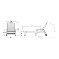 Thumbnail for Nautical Chaise with Arms & Wheels
