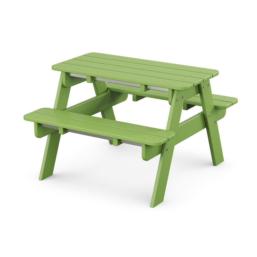 POLYWOOD Kids Picnic Table in Lime