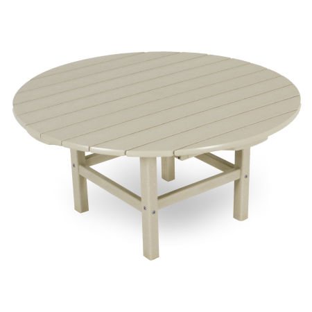 POLYWOOD Round 37" Conversation Table by Ivy Terrace in Sand