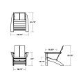 Thumbnail for Cottage Modern Adirondack Chair