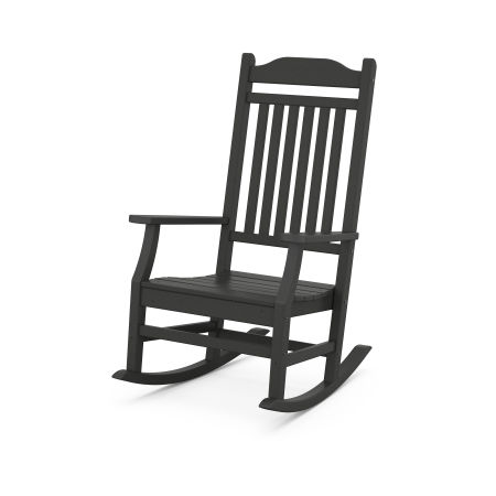 POLYWOOD Country Living Rocking Chair in Black