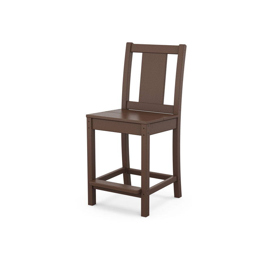 POLYWOOD Prairie Counter Side Chair in Mahogany