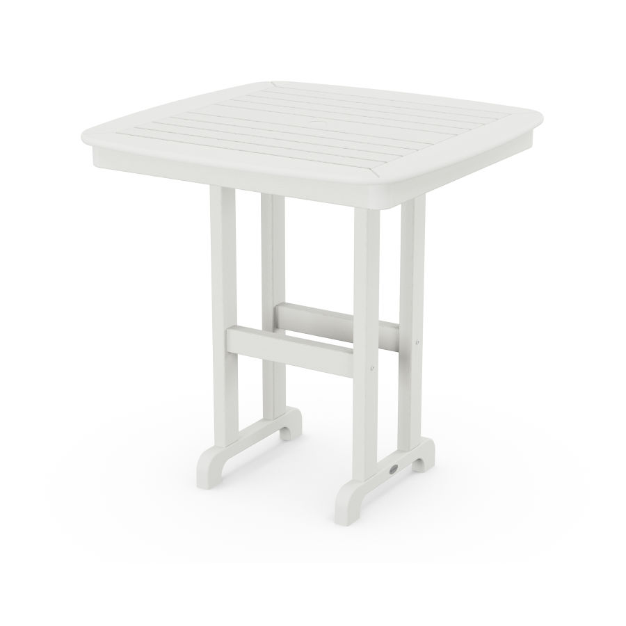 POLYWOOD Nautical 37" Counter Table in Vintage White
