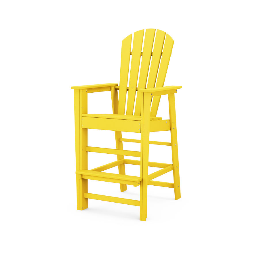 POLYWOOD South Beach Bar Chair in Lemon