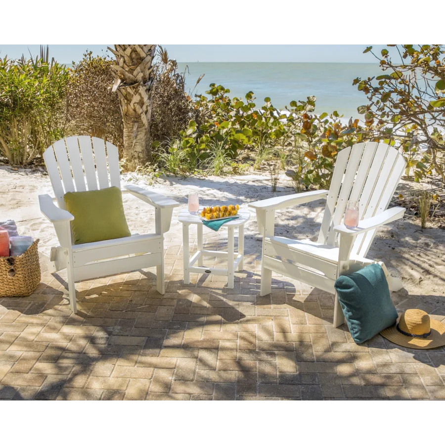 South Beach 3-Piece Folding Adirondack Set