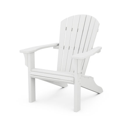 POLYWOOD Seashell Adirondack in White