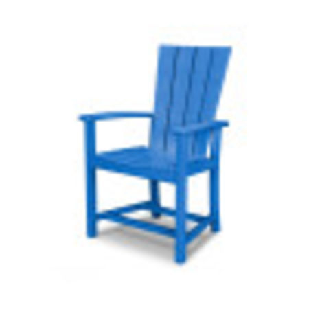 POLYWOOD Quattro Upright Adirondack Chair in Pacific Blue