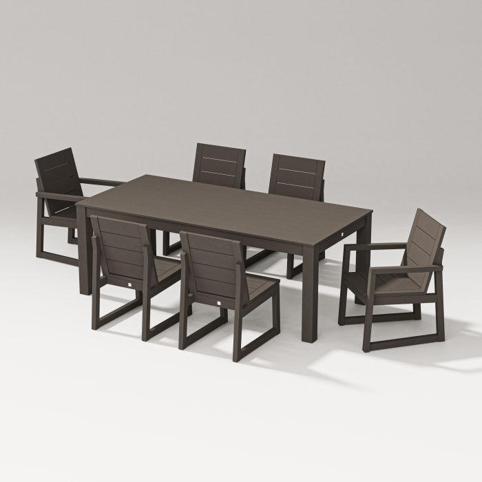 POLYWOOD Elevate 7-Piece Parsons Table Dining Set