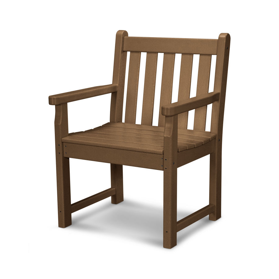 POLYWOOD Traditional Garden Arm Chair in Teak