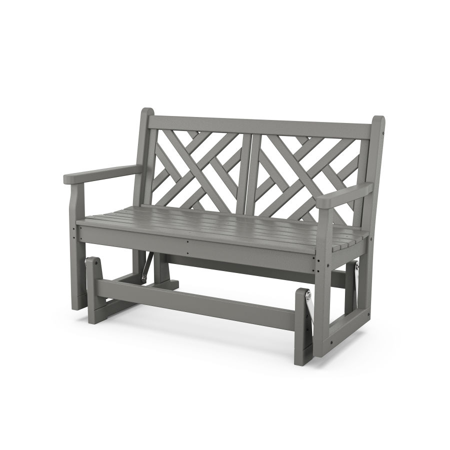 POLYWOOD Chippendale 48" Glider in Slate Grey