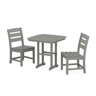 POLYWOOD Lakeside Side Chair 3-Piece Dining Set